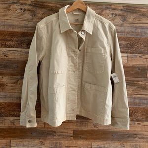 GAP CREAM COLOR DENIM JACKET